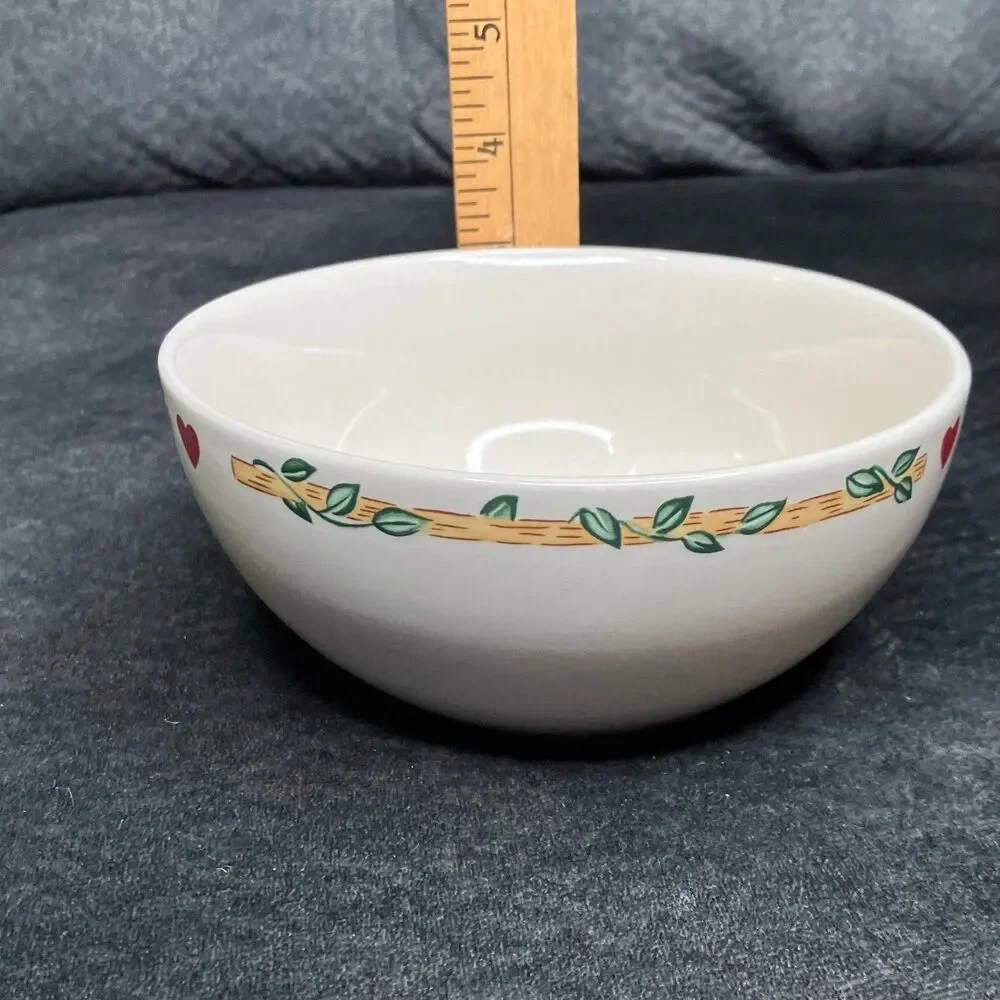Thomson Pottery Country Birdhouse Vines Set of 3 Soup / Cereal Bowls 6 1/8